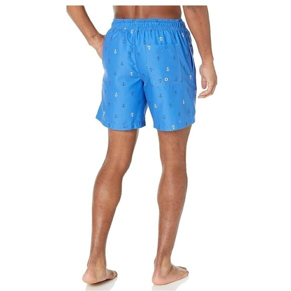 Amazon Essentials Men's 7" Quick-Dry Swim Trunk Blue Anchors Size XL - Picture 7 of 7